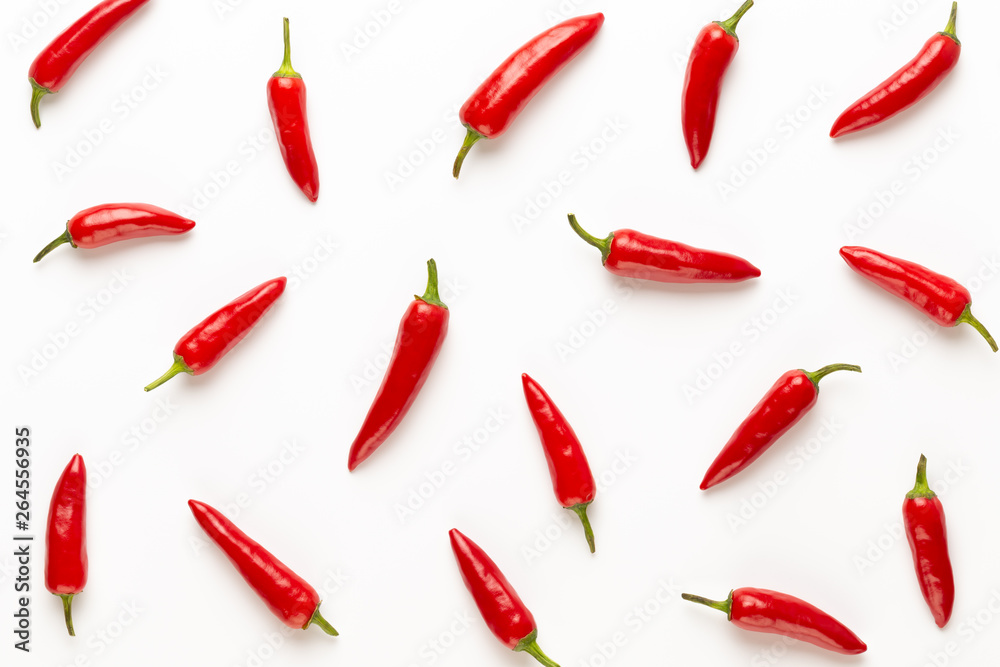 Chili or chilli cayenne pepper isolated on white background cutout. Chili or chilli cayenne pepper isolated on white background cutout.