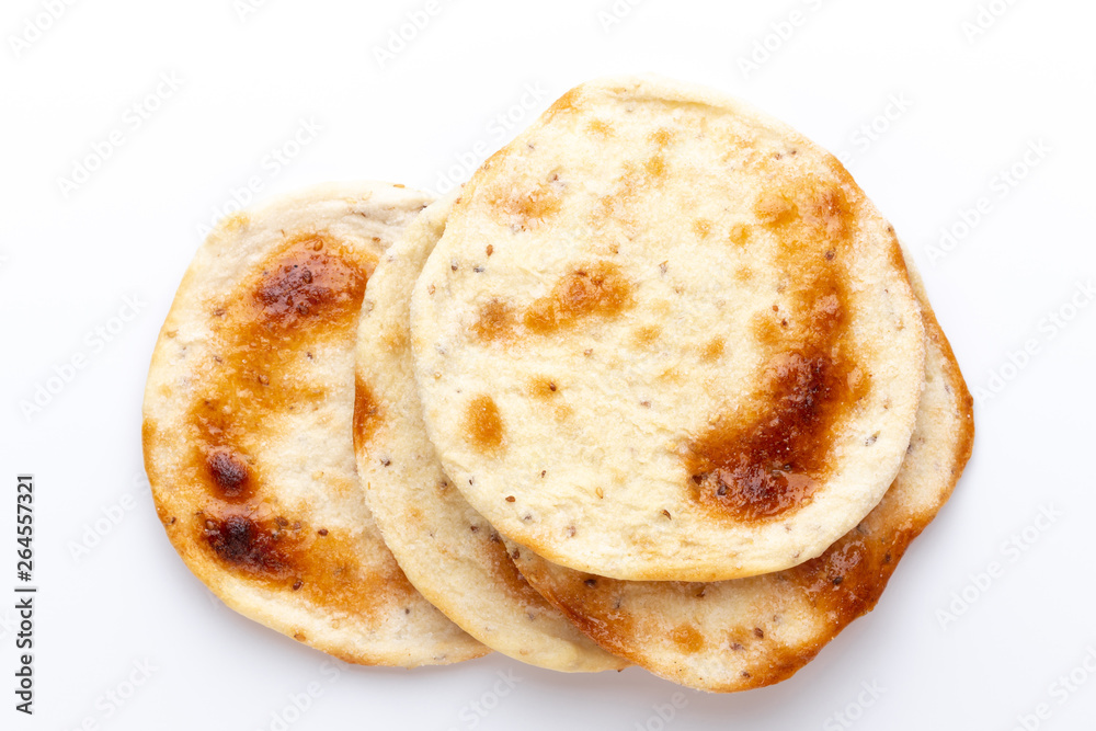 Flatbreads. Arab Bread isolated on white background. Flatbreads. Arab Bread isolated on white background.