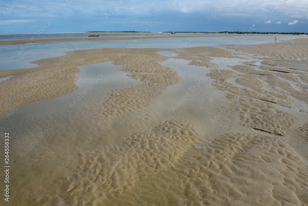 Beach of the island in front of Atins, Brazil