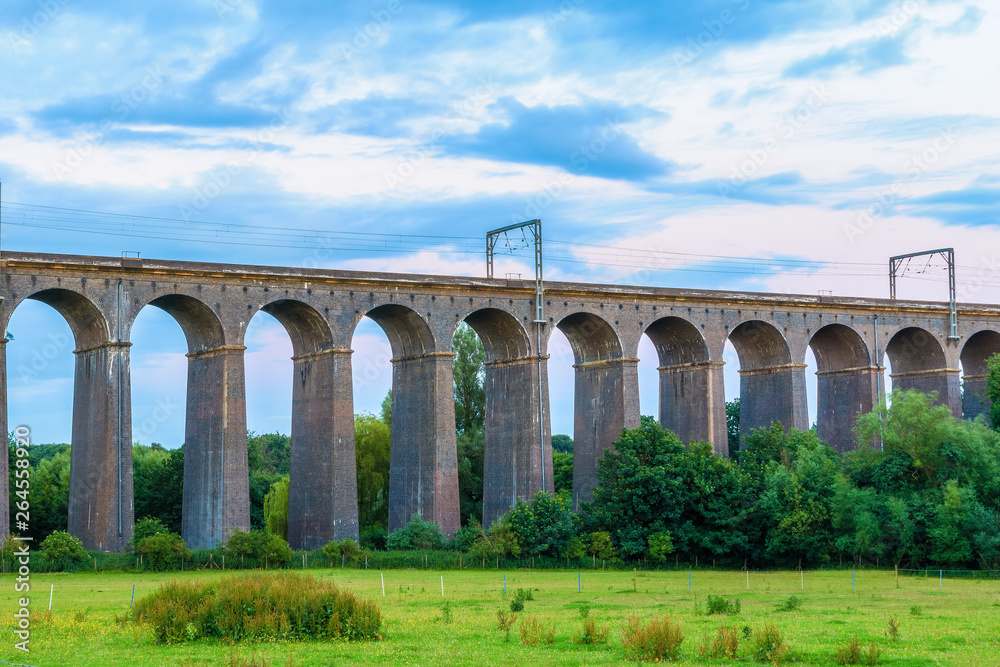 Dusk at Digswell Viaduct in the UK