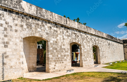 City walls of Campeche in Mexico