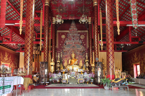 in a buddhist temple (Wat Chiang Man) in chiang mai (thailand) 