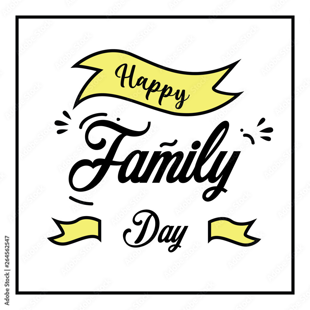 Happy Family Day Vector Template Design Illustration Happy Family Day Vector Template Design Illustration