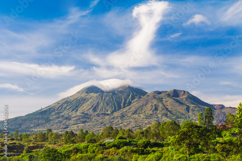 Mount Batur volcano  Bali island