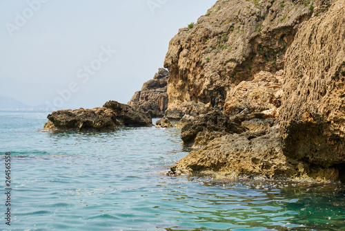 Rocks and sea background