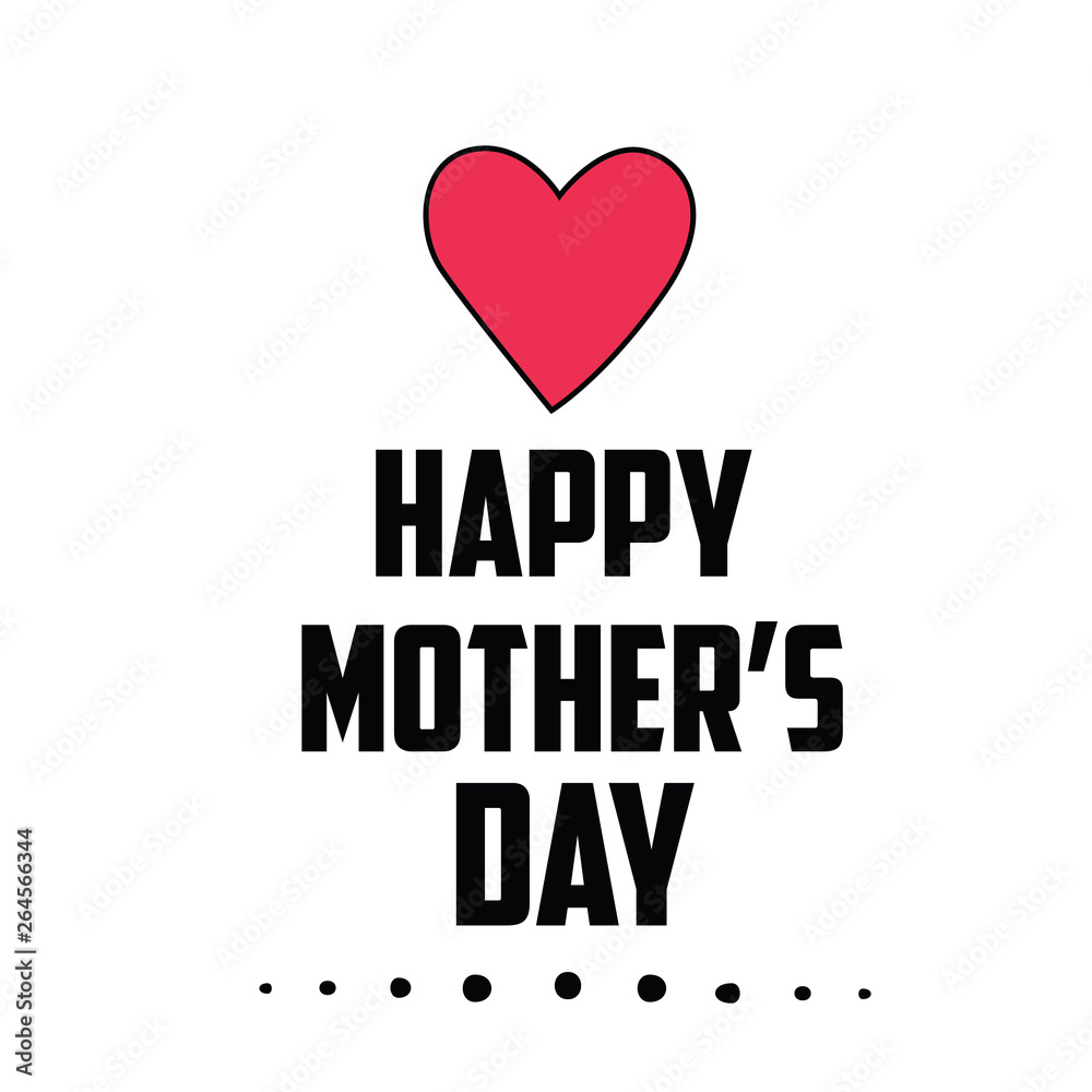 Happy Mother's Day Vector Template Design Illustration Happy Mother's Day Vector Template Design Illustration