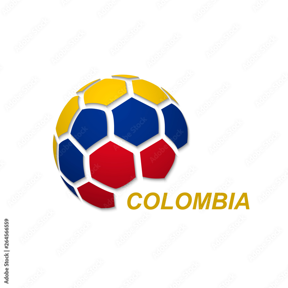 soccer ball with national flag colors soccer ball with national flag colors