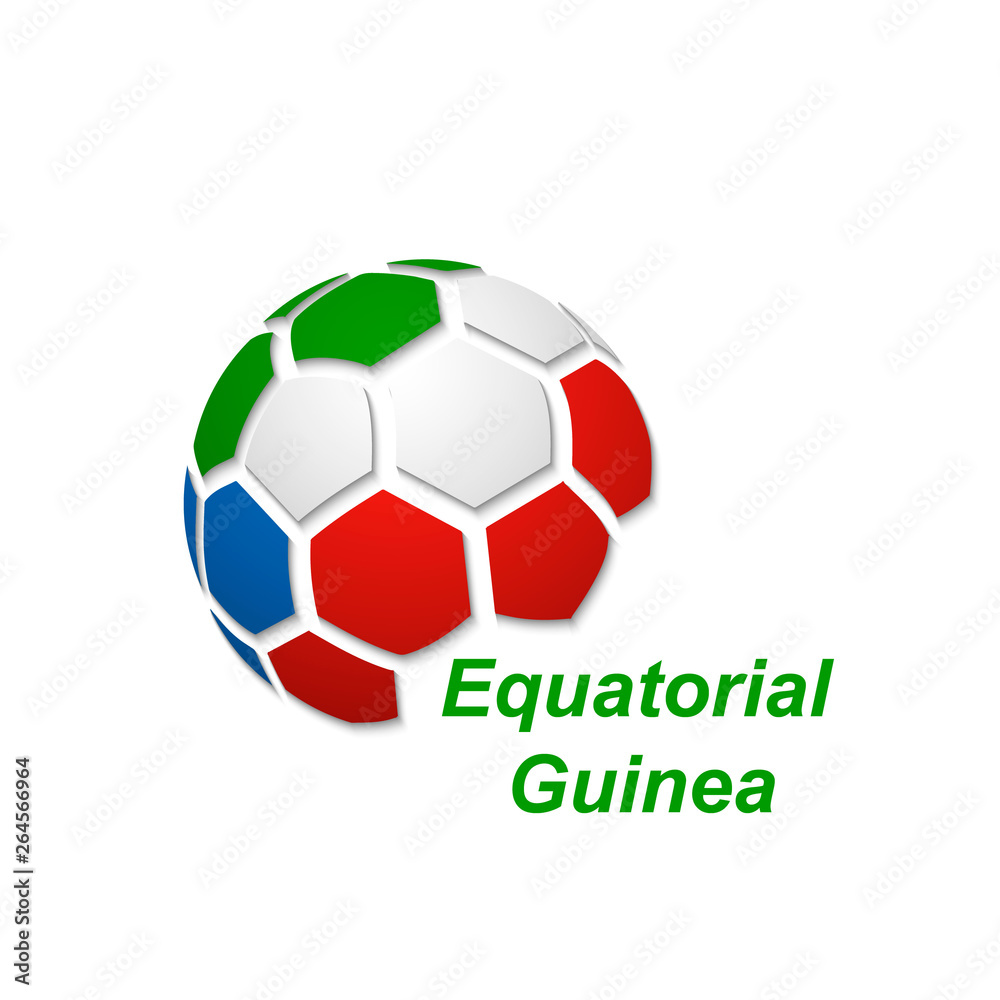 abstract soccer ball with national flag colors abstract soccer ball with national flag colors