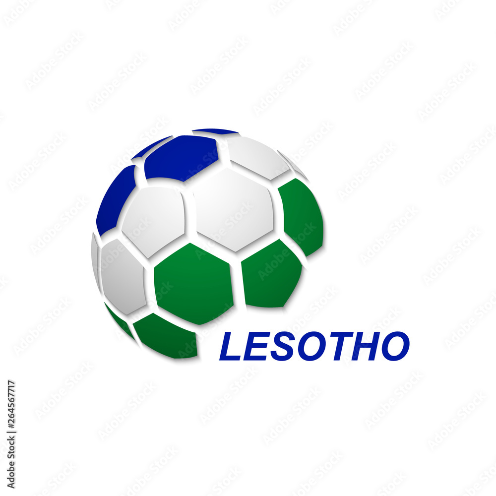 abstract soccer ball with national flag colors abstract soccer ball with national flag colors