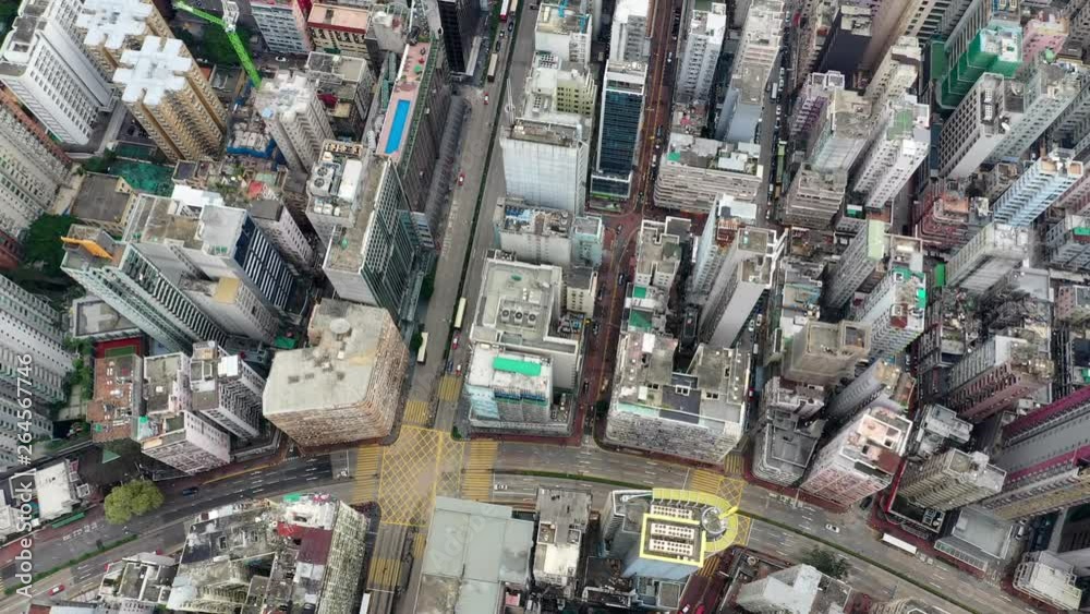 Top view of Hong Kong city Top view of Hong Kong city