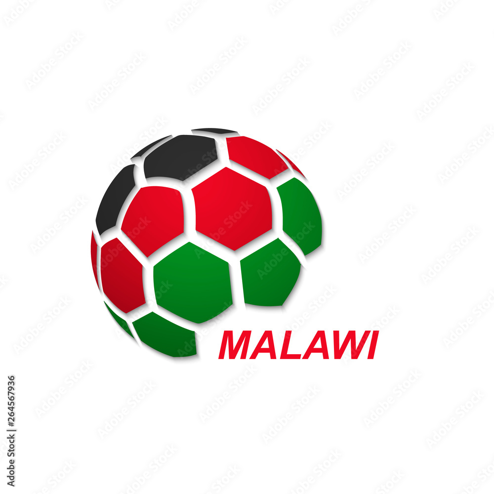 abstract soccer ball with national flag colors abstract soccer ball with national flag colors