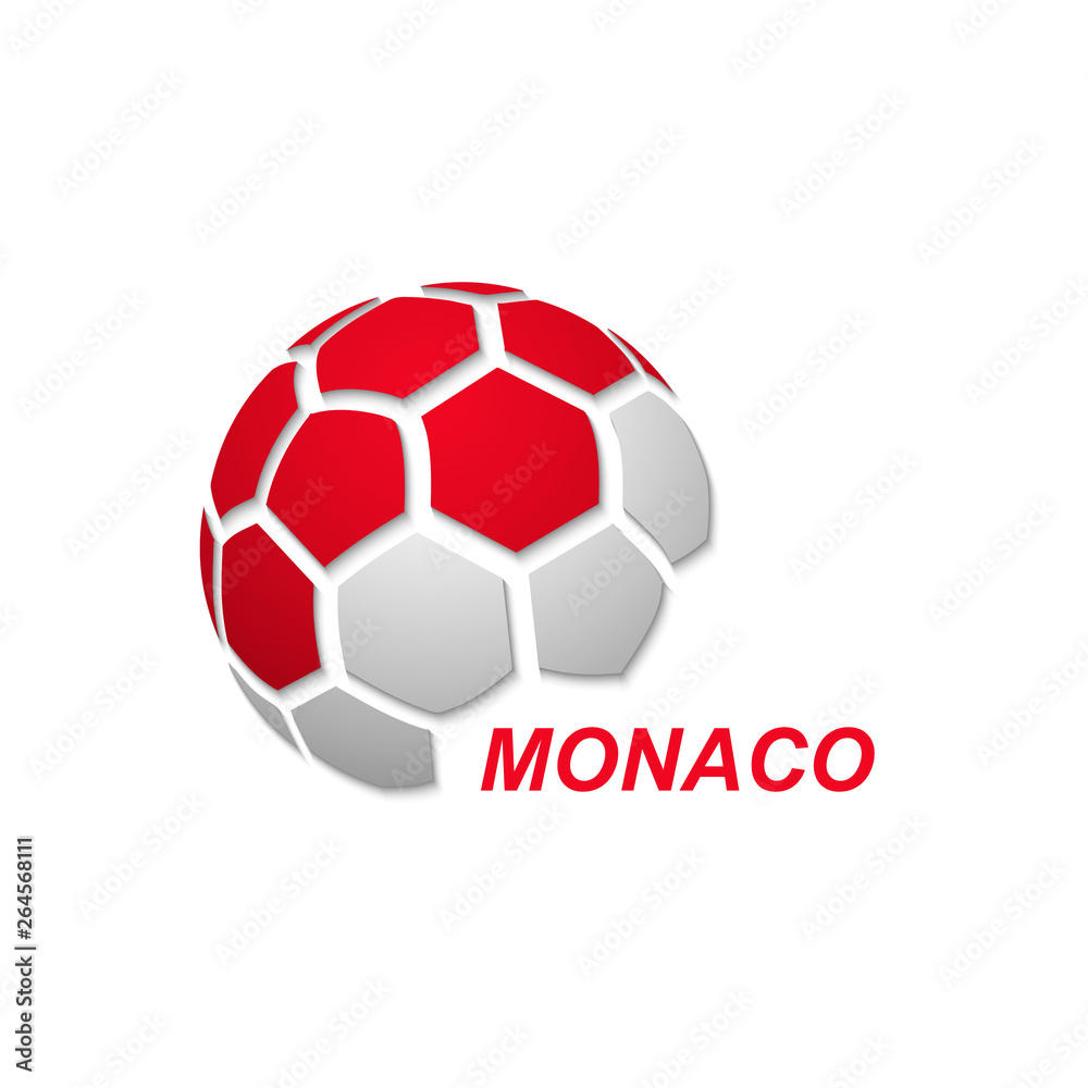 abstract soccer ball with national flag colors abstract soccer ball with national flag colors