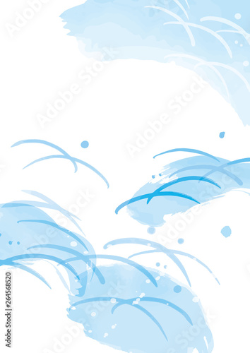 涼しげな水彩背景