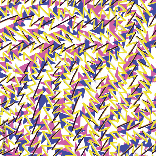 Bright 80's. pattern Background. geometric shapes