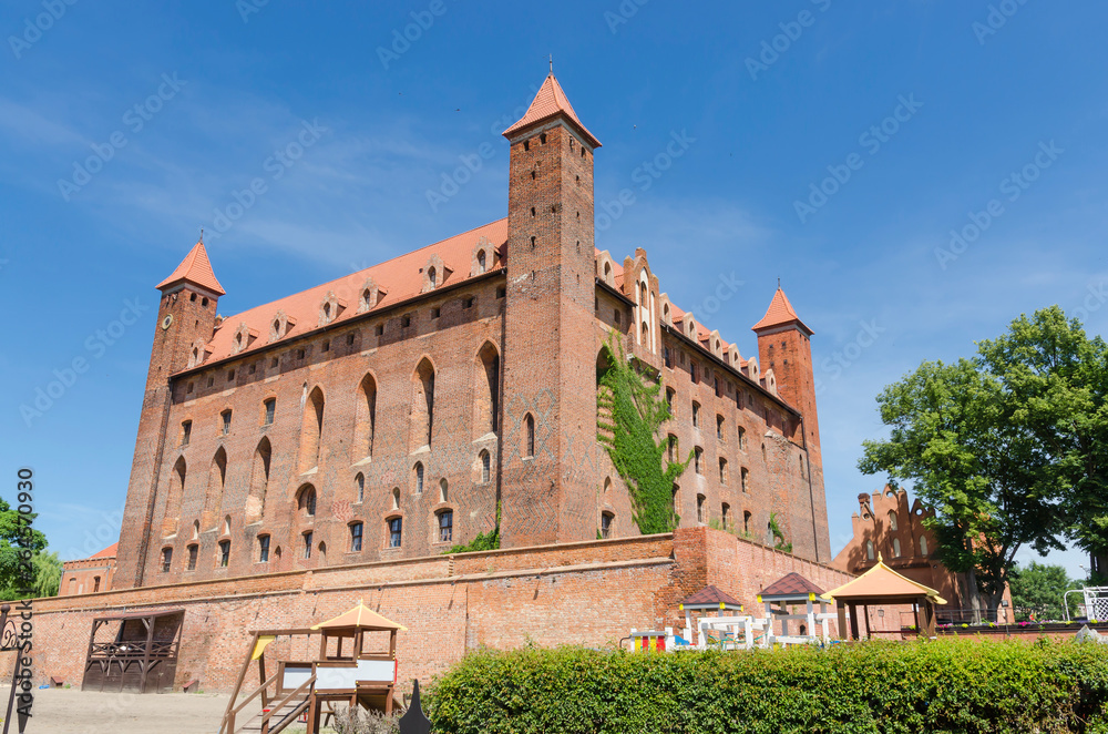 Teutonic castle in Gniew on the Vistula river, Poland