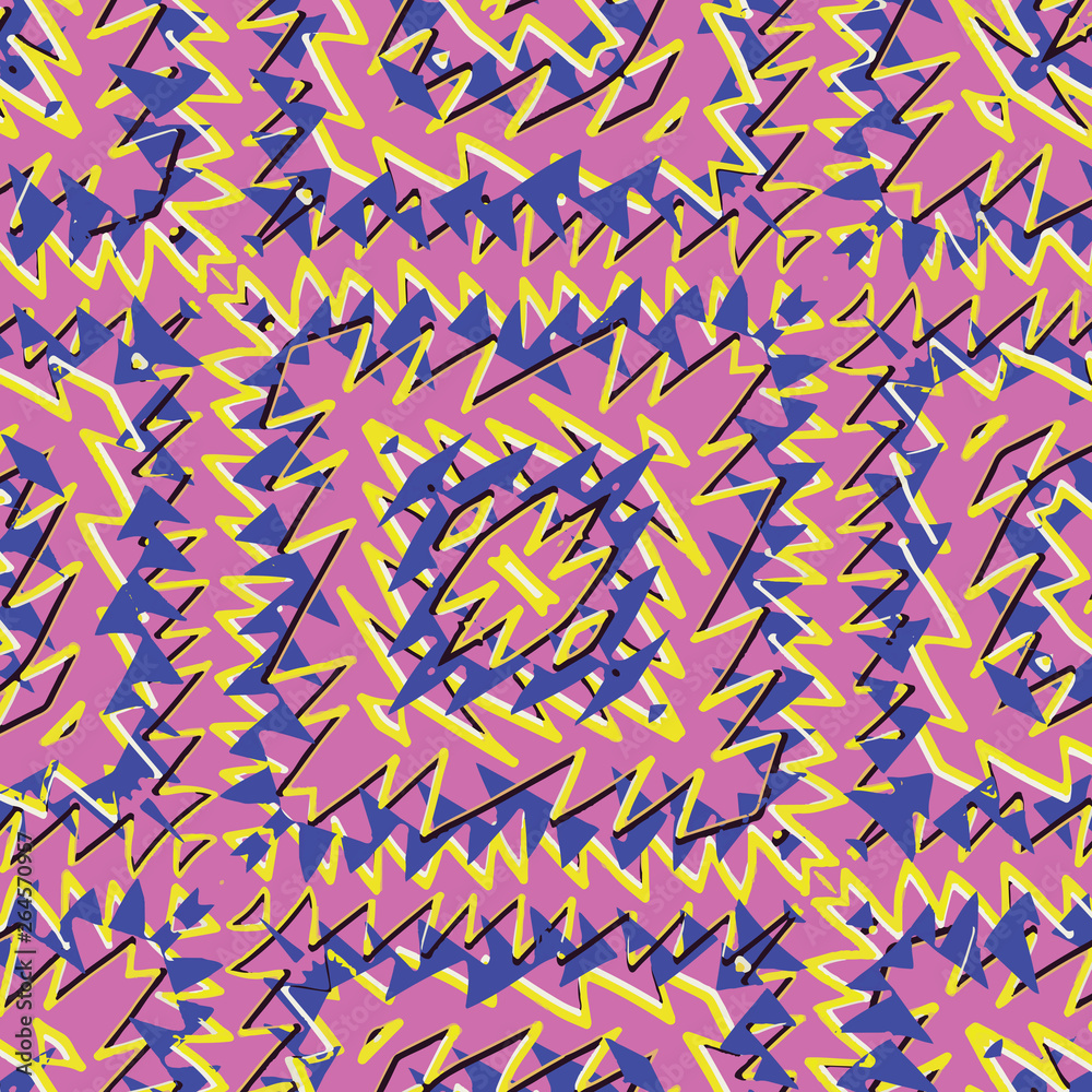 Obraz premium Bright 80's. pattern Background. geometric shapes