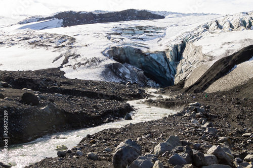 Vatnajokull glacier near Kverfjoll area, Iceland nature photo