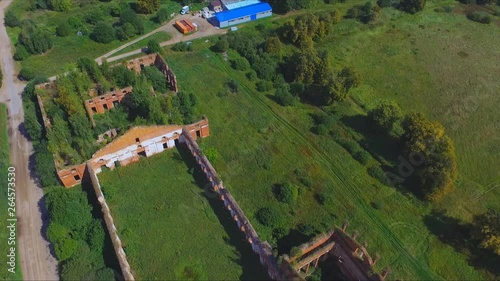 Ruined Complex military settlement of Count A. A. Arakcheev. The complex was built 1818-1825. Located in the village of Selishchi, Novgorod region photo