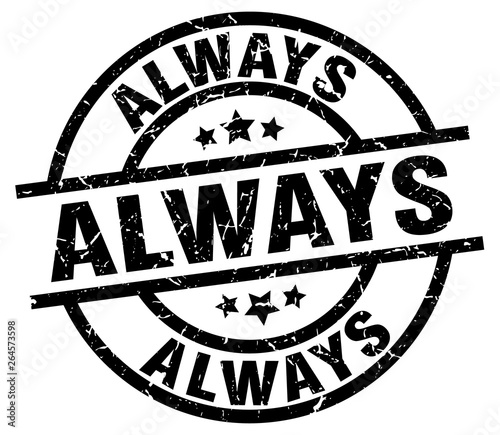 always round grunge black stamp