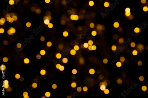 Realistic bokeh lights. Beautiful Christmas background.
