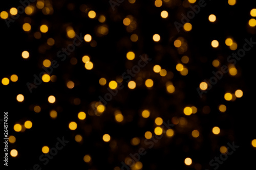 Realistic bokeh lights. Beautiful Christmas background.