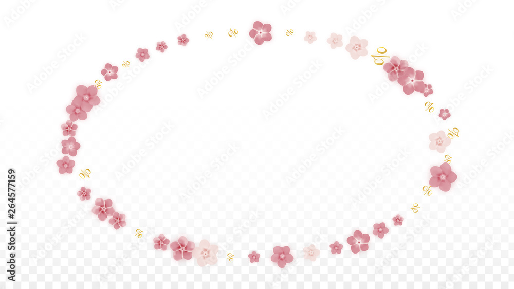 Vector Spring or Summer Sale Background with Flowers and Percent for Banner Design. Good for Special Hot Holiday Discount Offer, Black Friday, Fashion Promotion Action. Romantic Sakura Illustration. Vector Spring or Summer Sale Background with Flowers and Percent for Banner Design. Good for Special Hot Holiday Discount Offer, Black Friday, Fashion Promotion Action. Romantic Sakura Illustration.