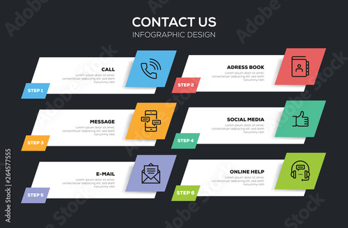CONTACT US INFOGRAPHIC DESIGN