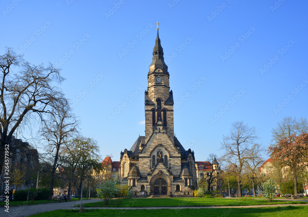 Leipzig, Germany, Nordplatz, Michaelis Church Leipzig, Germany, Nordplatz, Michaelis Church