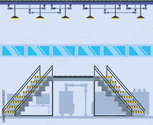 factory inside place with stairs