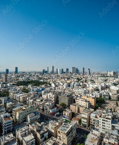 Israel  Tel Aviv  cityscape from above