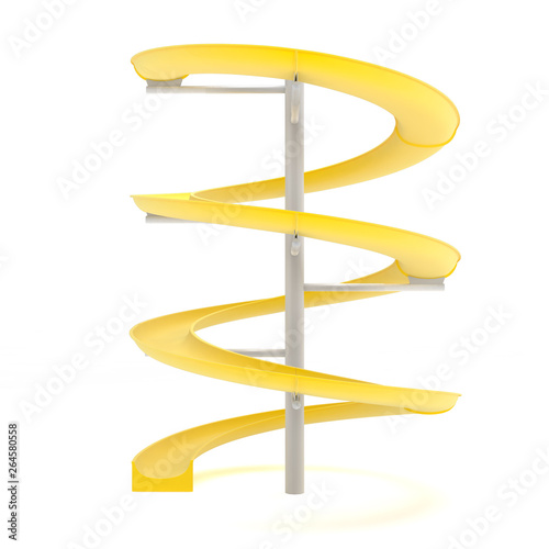 Water slides 3d render