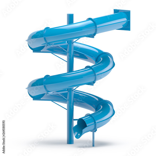 Water slides 3d render
