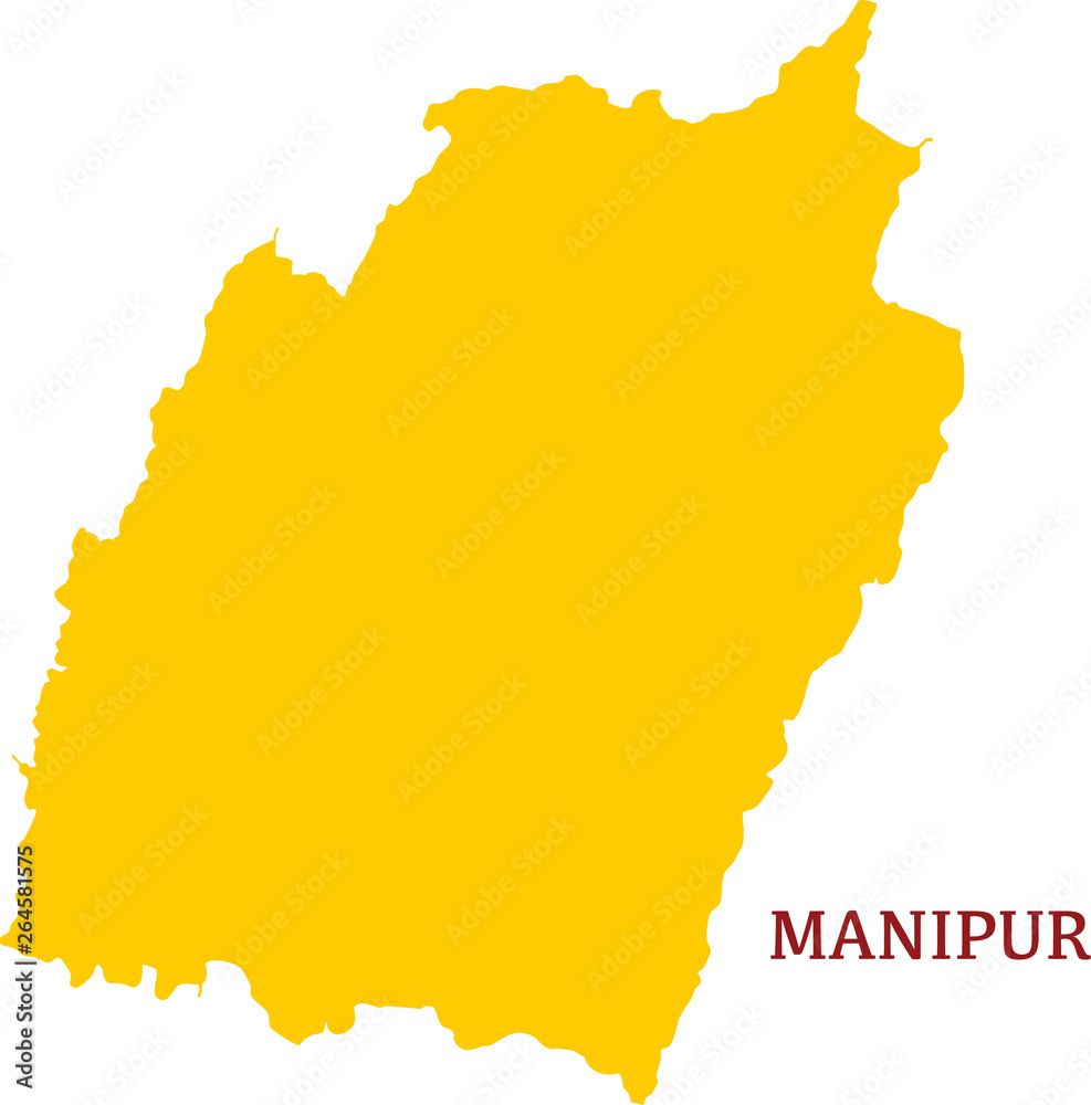 Obraz premium Manipur Map