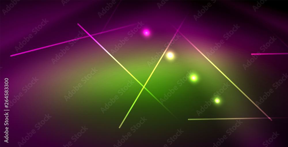 Neon glowing lines, magic energy space light concept, abstract background wallpaper design Neon glowing lines, magic energy space light concept, abstract background wallpaper design