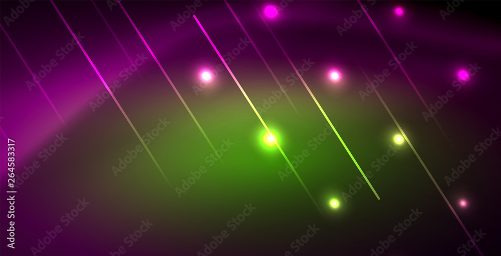 Neon glowing lines, magic energy space light concept, abstract background wallpaper design Neon glowing lines, magic energy space light concept, abstract background wallpaper design