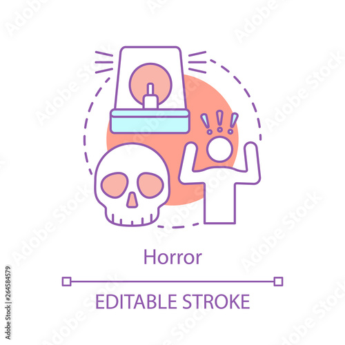 Horror concept icon