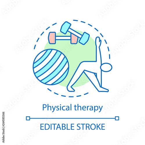 Physical therapy concept icon