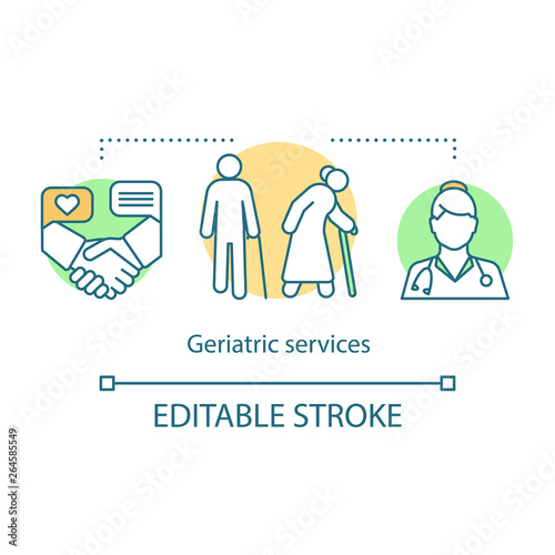 Geriatric concept icon