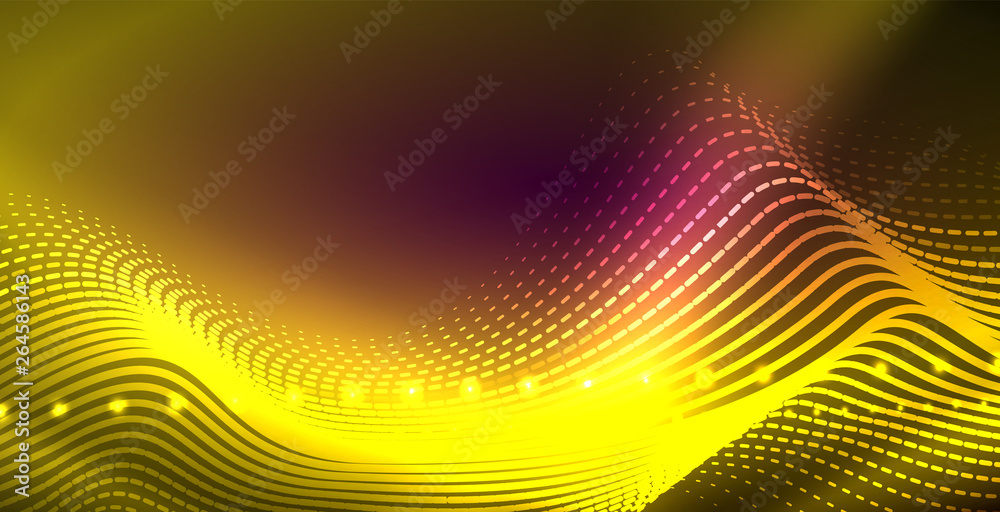Neon lines shiny glowing background Neon lines shiny glowing background