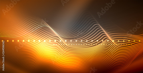 Neon lines shiny glowing background
