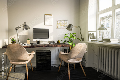 Bürozimmer in Wohnung © Mediaparts