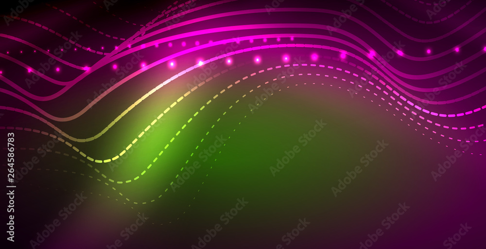 Neon lines shiny glowing background