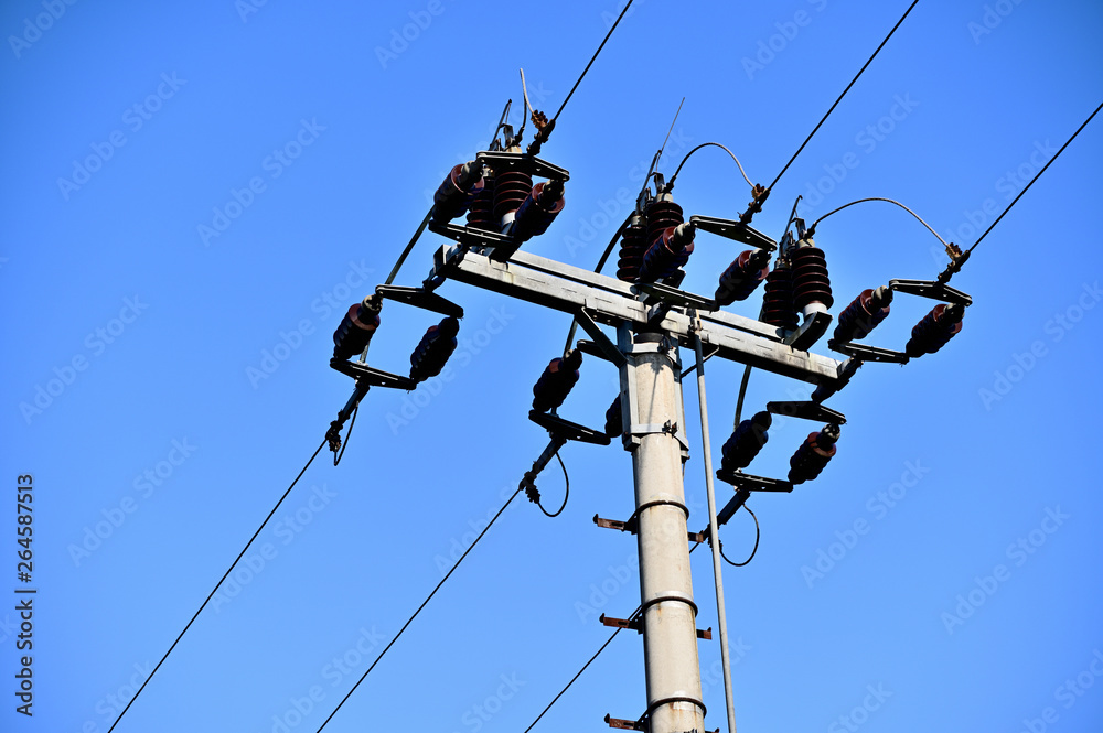 Concrete column with power tension. Concrete column with power tension.