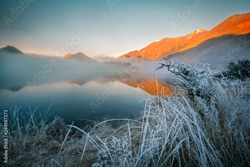 Moke Lake is a small lake near the suburb of Closeburn in Queenstown, in the South Island of New Zealand. photo