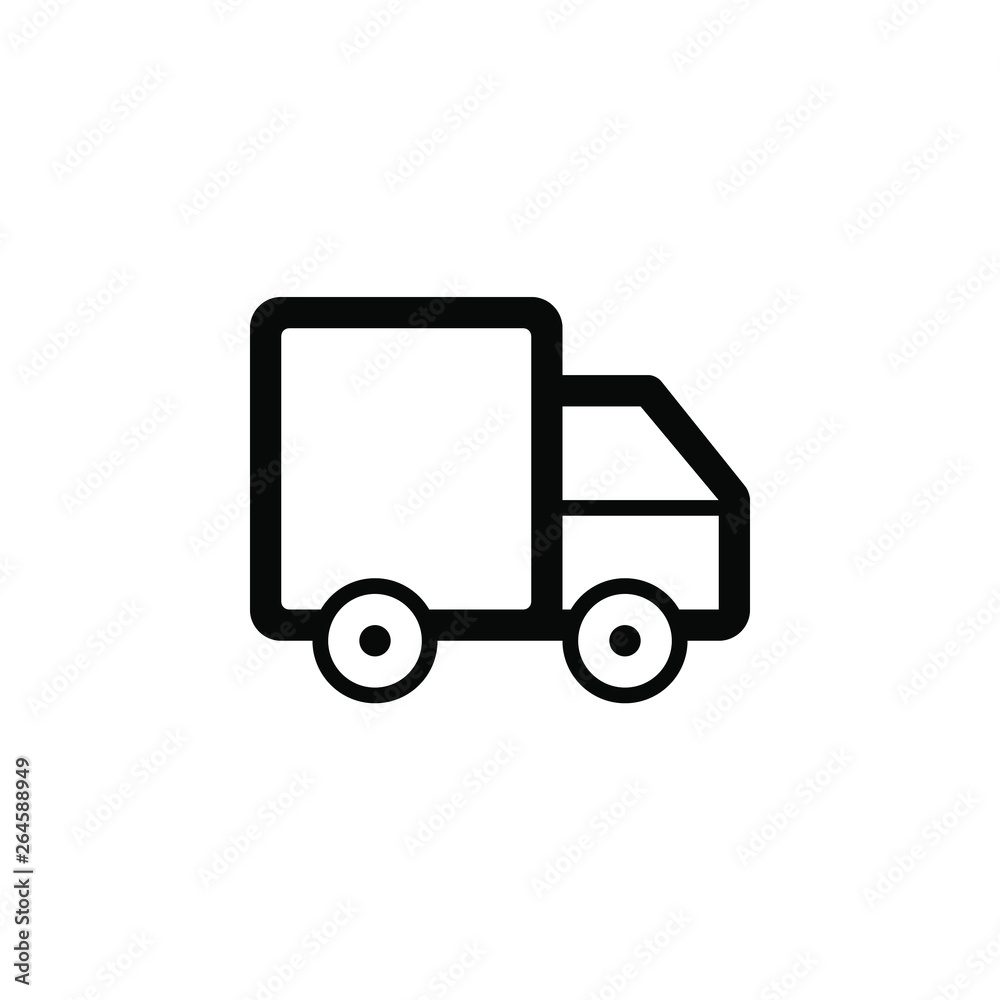 Delivery car, vector. This icon use for admin panels, website, interfaces, mobile apps