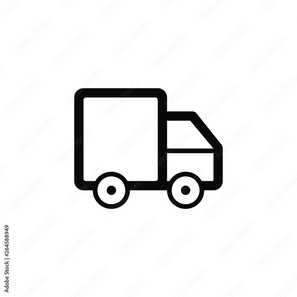 Delivery car, vector. This icon use for admin panels, website, interfaces, mobile apps Delivery car, vector. This icon use for admin panels, website, interfaces, mobile apps