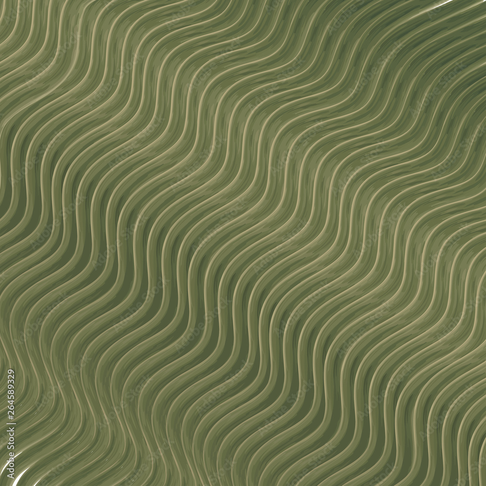 Abstract green background, watercolor lines and waves Abstract green background, watercolor lines and waves