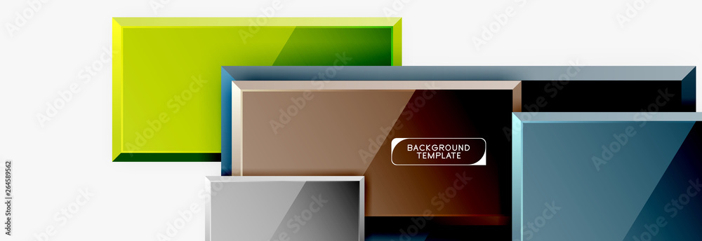 Fototapeta premium Minimalne kwadratowe transparent streszczenie tło