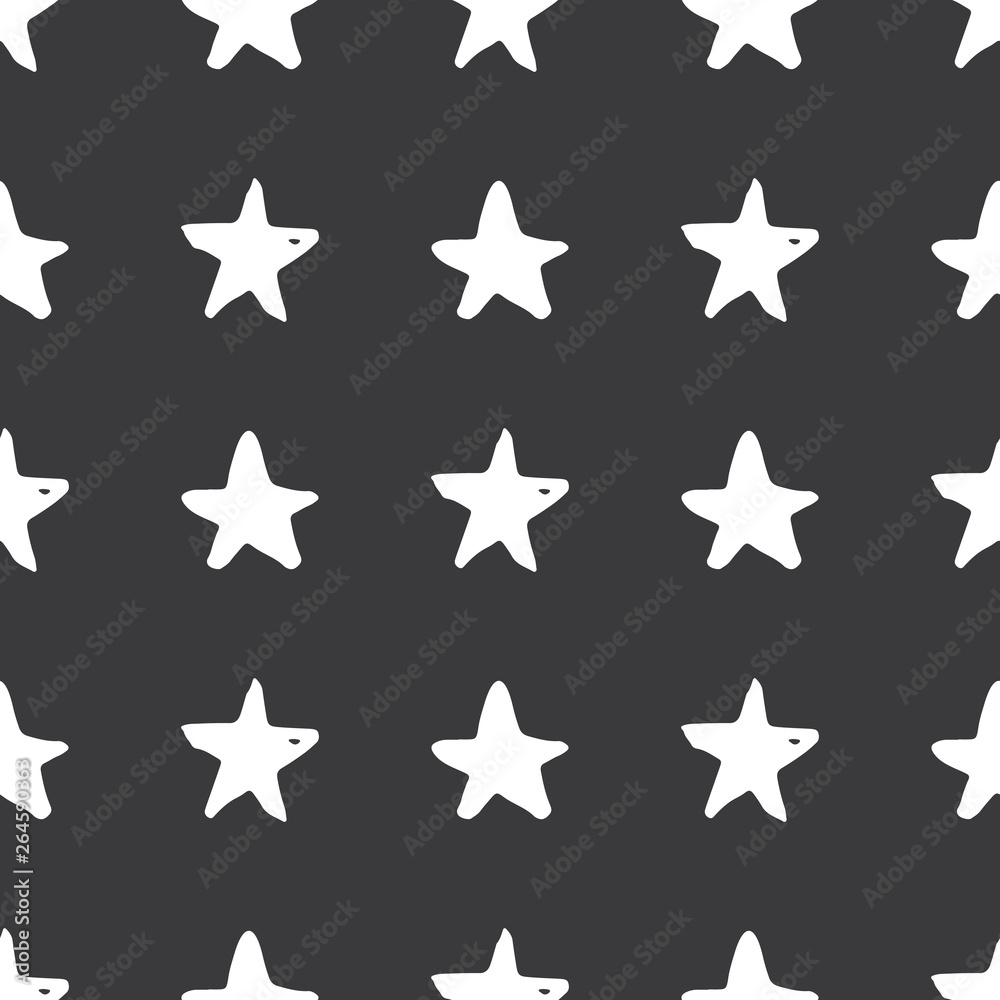Star seamless pattern, Hand drawn sketched doodle stars, vector illustration Star seamless pattern, Hand drawn sketched doodle stars, vector illustration