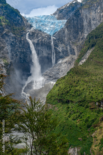 Ventisquero Colgante  Hanging Glacier  of Queulat National Park  Chile
